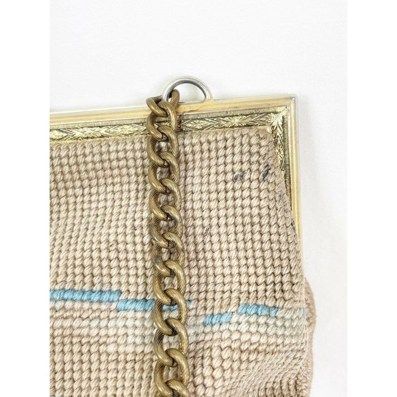 40’s Collectible Detroit Needlepoint Multicolor Handbag by Christine Custom Bags - Picture 4 of 10
